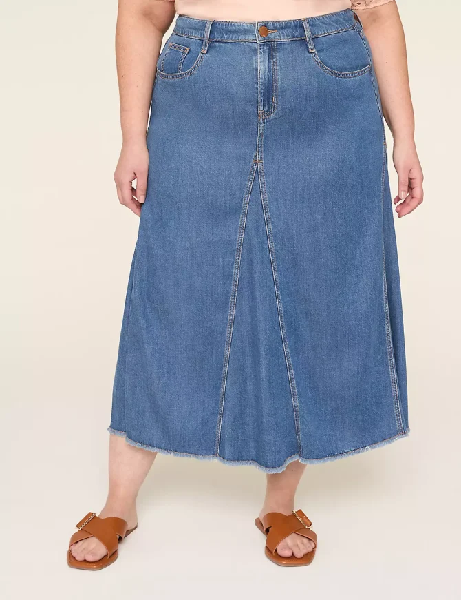 Denim Maxi Skirt