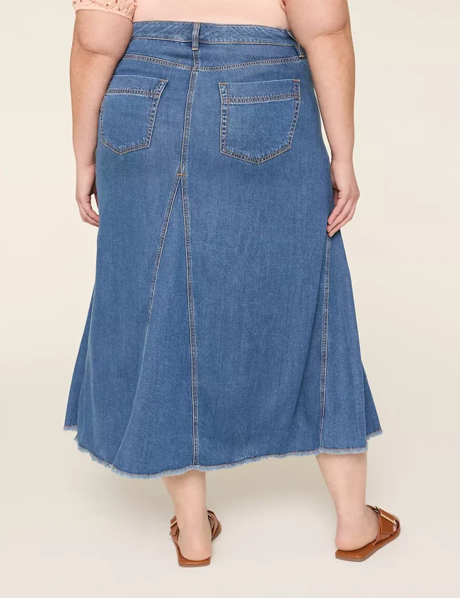 Denim Maxi Skirt - Image 2