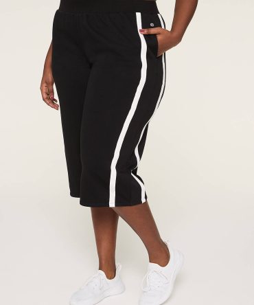 LIVI French Terry Relaxed Straight Capri