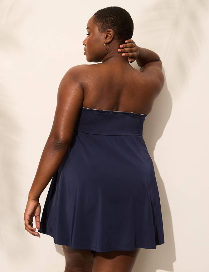 Underwire Versatile-Strap Halter-Neck Swim Dress - Image 2