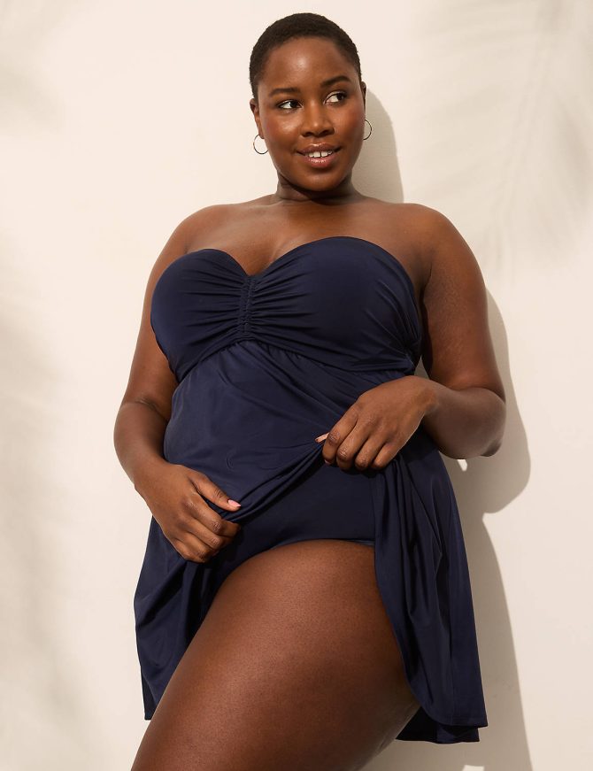 Underwire Versatile-Strap Halter-Neck Swim Dress - Image 6