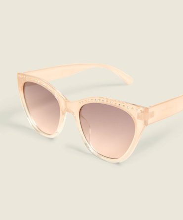 Rhinestone Embellished Cateye Sunglasses