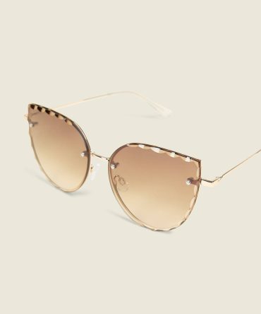 Cateye Edge-Detail Sunglasses