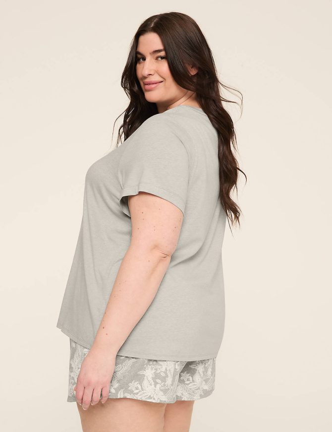 Comfy Cotton Tee & Short PJ Set - Image 2