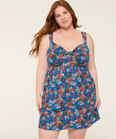 Comfy Cotton Twist-Front Chemise