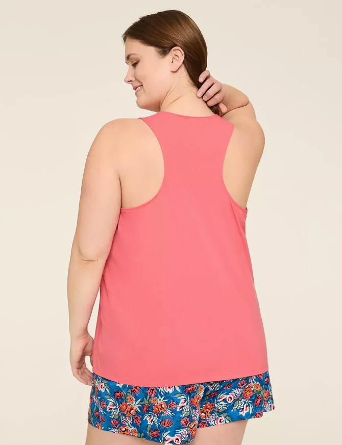 Comfy Cotton Tank & Short PJ Set - Image 2