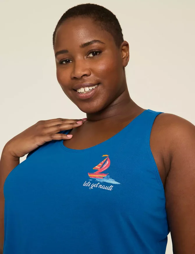 Comfy Cotton Tank & Short PJ Set - Image 4