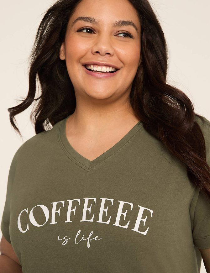 Comfy Cotton Tunic Tee & Bike Short PJ Set - Image 4