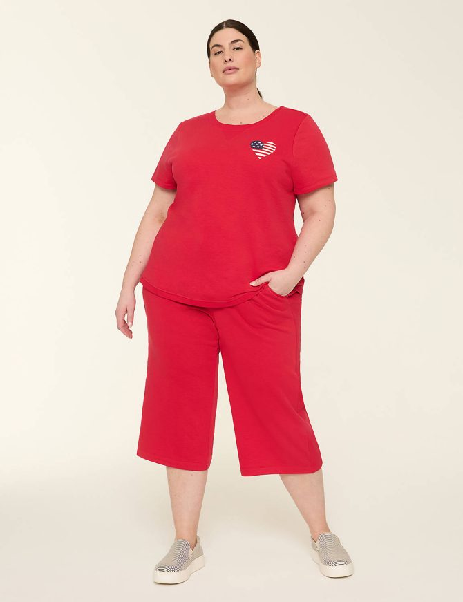 LIVI French Terry Relaxed Straight Capri - Image 3