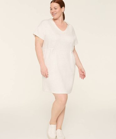 LIVI Journey Cinched-Waist Hooded Dress