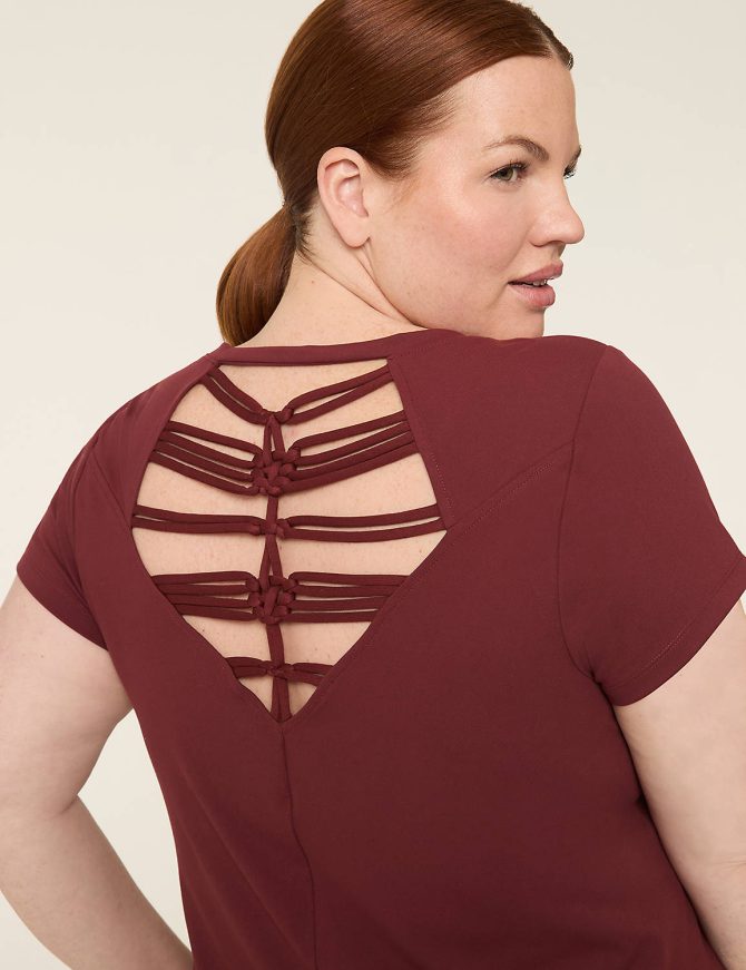 LIVI Soft Macrame-Back Midi Dress - Image 5