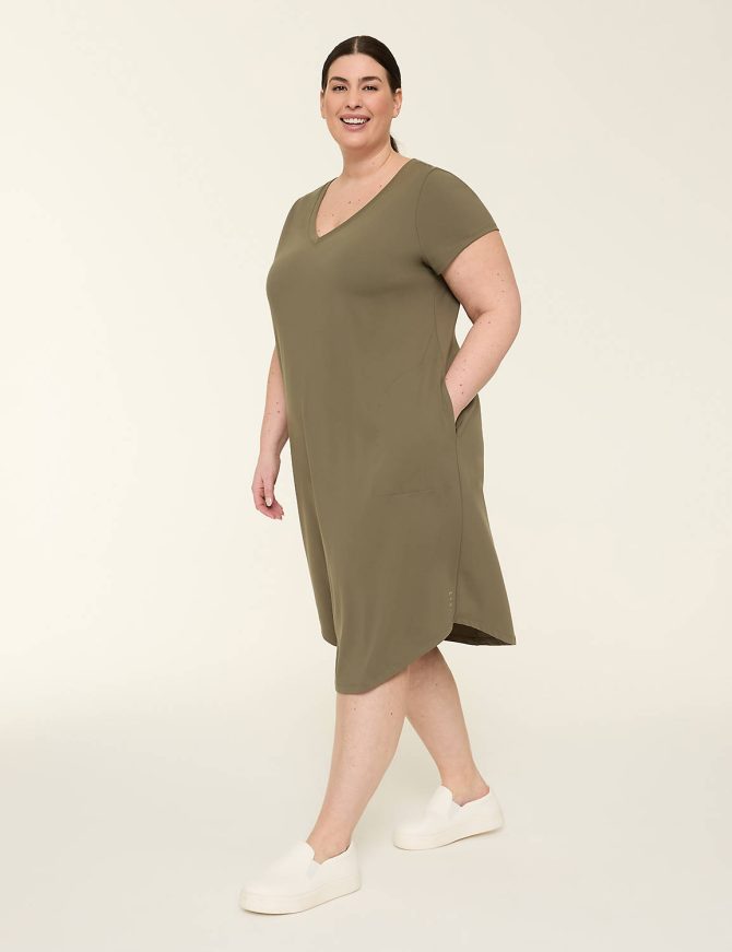 LIVI Soft Macrame-Back Midi Dress - Image 3