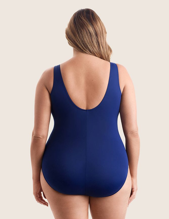Longitude by Mimi Flamingo - Fan Tank One Piece - Solitude - Image 2