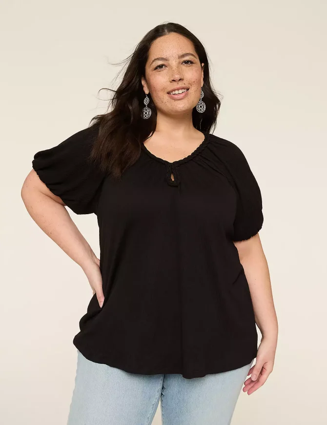 Braided Keyhole-Neck Top - Image 5