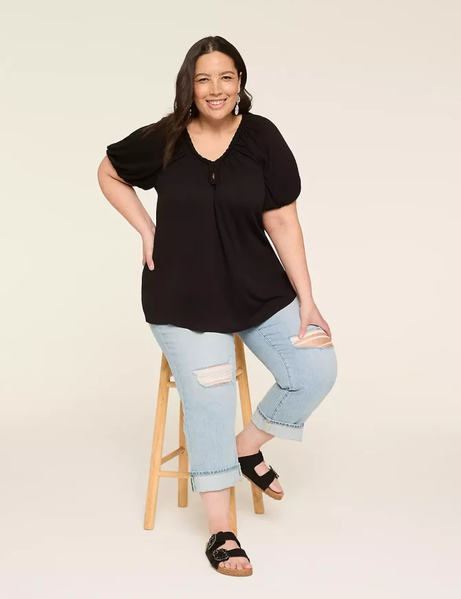 Braided Keyhole-Neck Top - Image 7