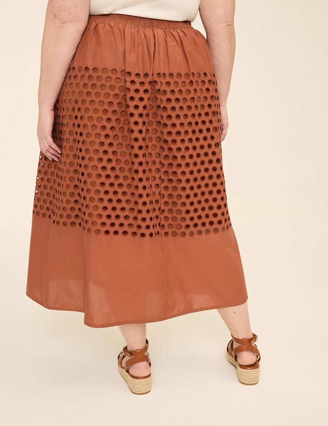 Eyelet Maxi Skirt - Image 2
