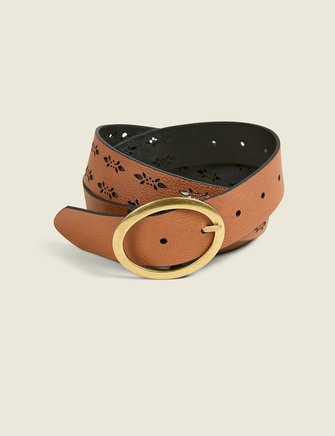 Reversible Multi-Wear Perforated Oval-Buckle Belt - Image 2