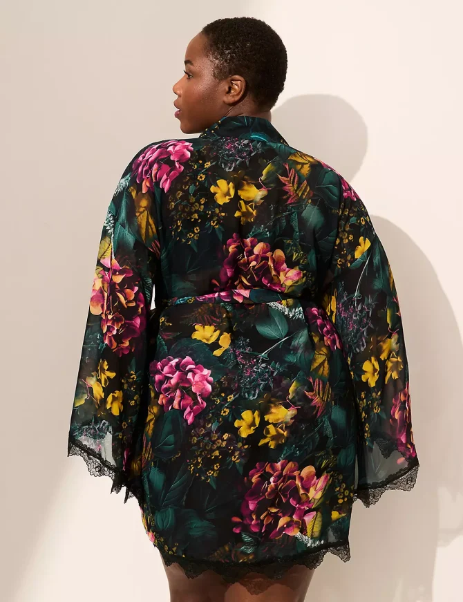 Lace-Trim Robe - Image 2