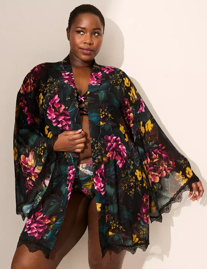 Lace-Trim Robe - Image 3