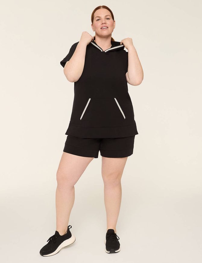 LIVI French Terry Crochet-Trim Short - Image 3