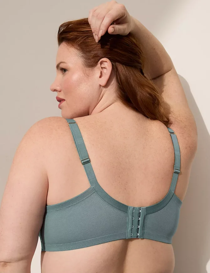 Foiled Lace Unlined Balconette Bra - Image 3