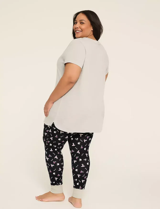 Comfy Cotton Tunic & Legging PJ Set - Image 2