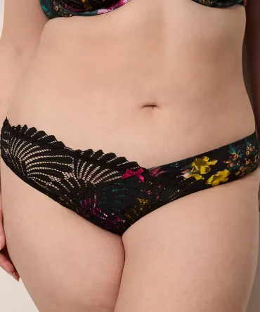 Lace-Waist Tanga Panty