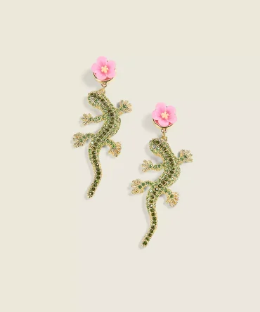Summer Whimsy Lizard Stud Earrings