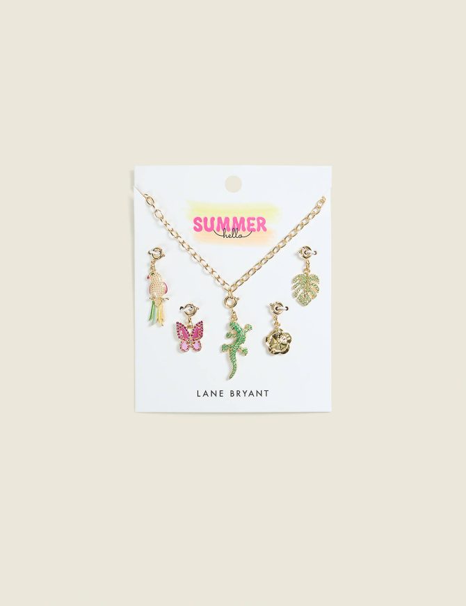 Summer Whimsy Interchangable Charm Necklace Set