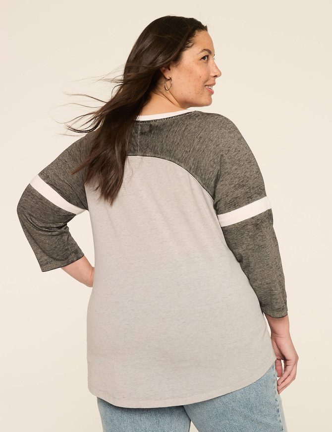 3/4-Sleeve Go Sports Graphic Tee - Image 2