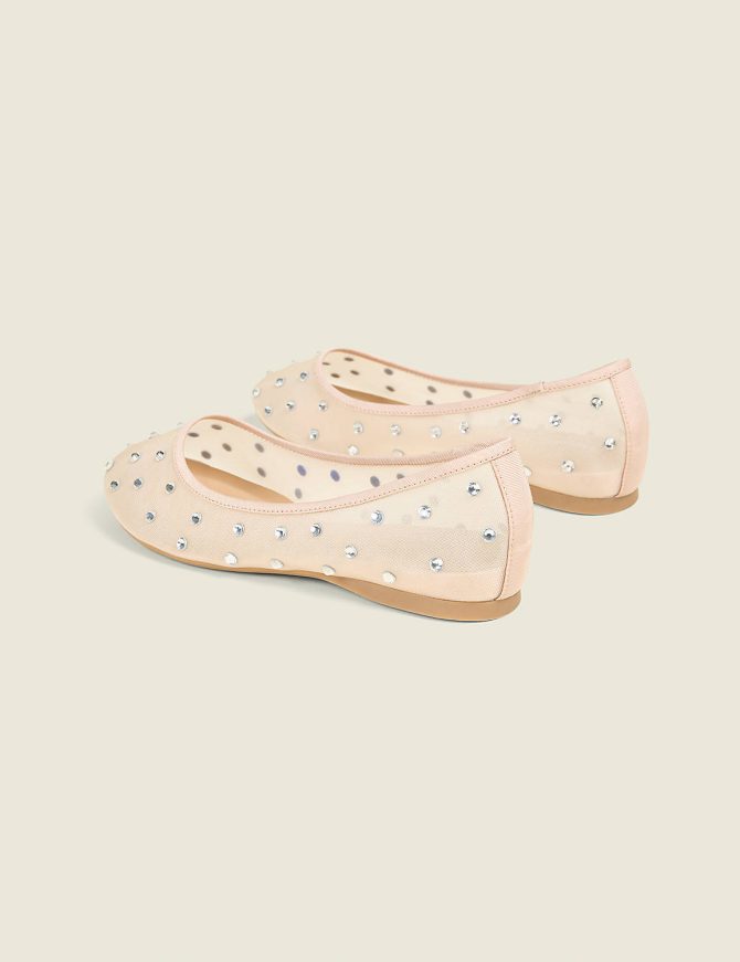 Dream Cloud Mesh Rhinestone Ballet Flat - Image 2