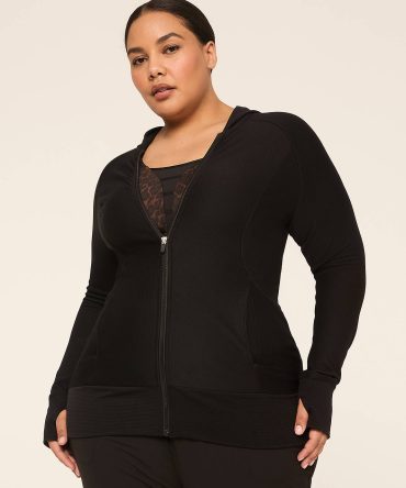 LIVI Zip-Front Ribbed Jacket