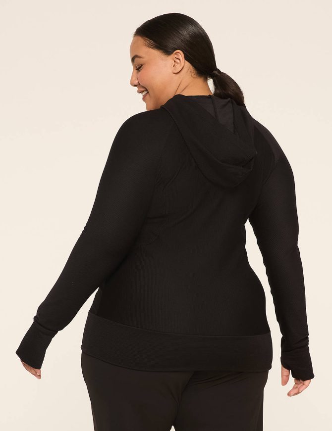 LIVI Zip-Front Ribbed Jacket - Image 2