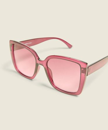 Burgundy Cateye Sunglasses