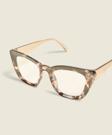 Neutral Cateye Reading Glasses