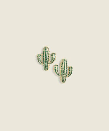 Summer Whimsy Cactus Stud Earrings