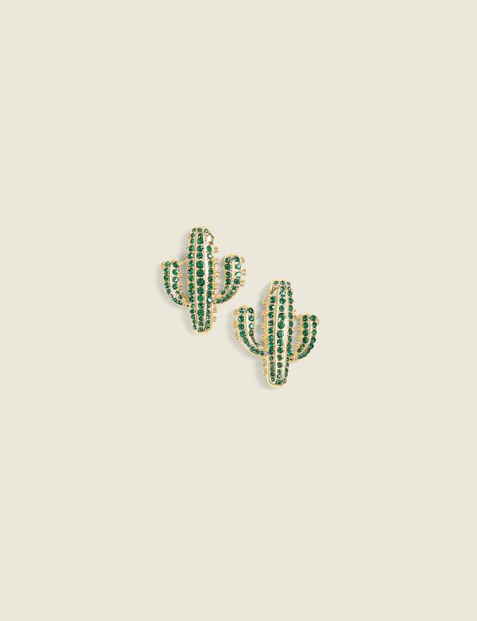 Summer Whimsy Cactus Stud Earrings