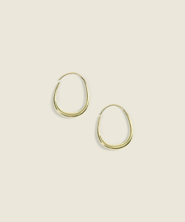 Goldtone Teardrop Drop Earrings