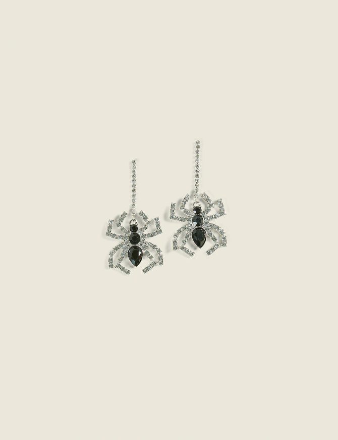 Halloween Whimsy Spider Drop Earrings
