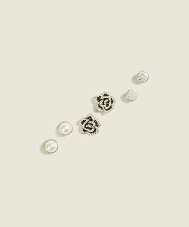 Rose Earring 3-Pack