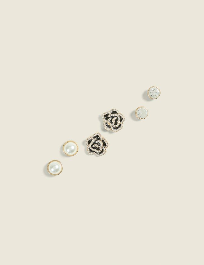 Rose Earring 3-Pack