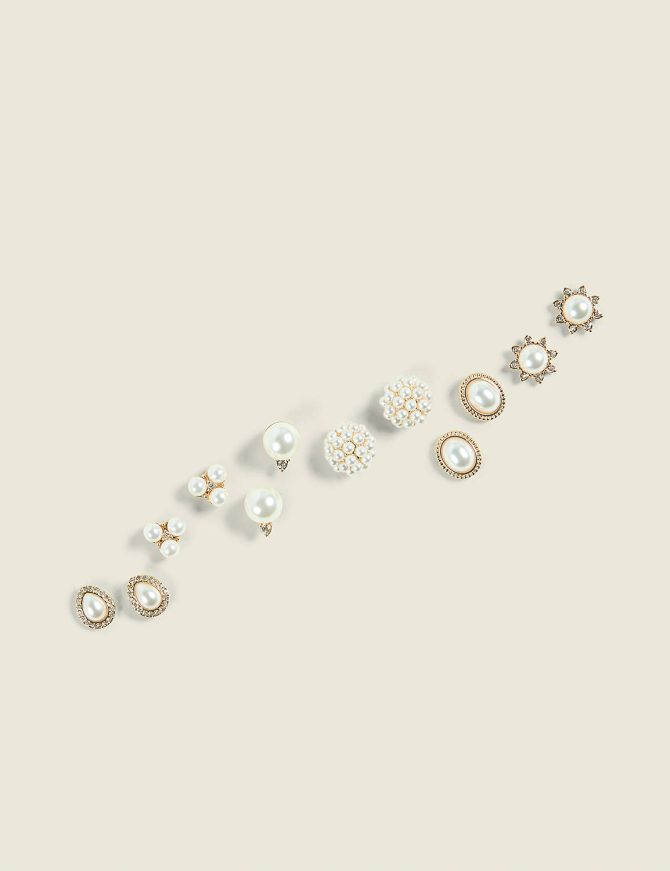 Pearlized Earring 6-Pack