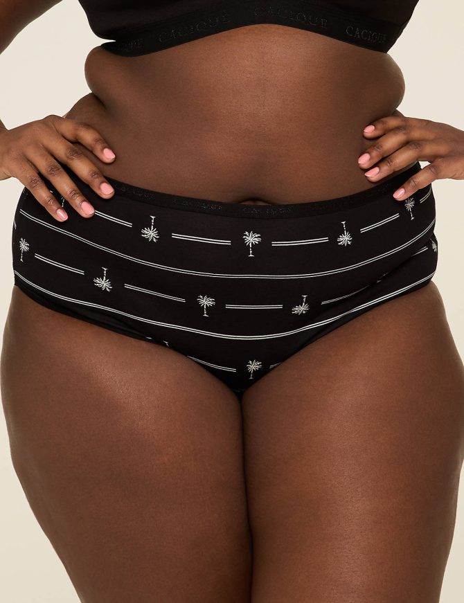 Cotton High-Leg Brief Panty